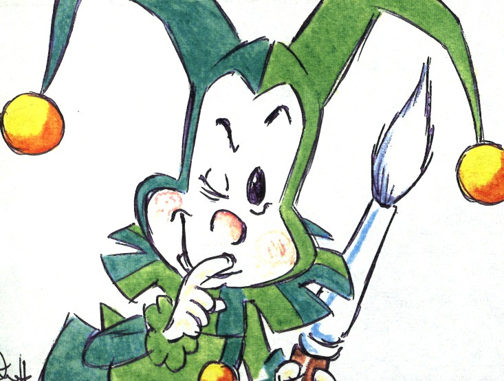 Der erste für einen TV Spot gezeichnete Jolly 