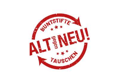 Tauschaktion: Alte gegen neue Stifte tauschen